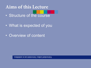 Lecture Overview Lecture 1 academic writing in english final | PPT
