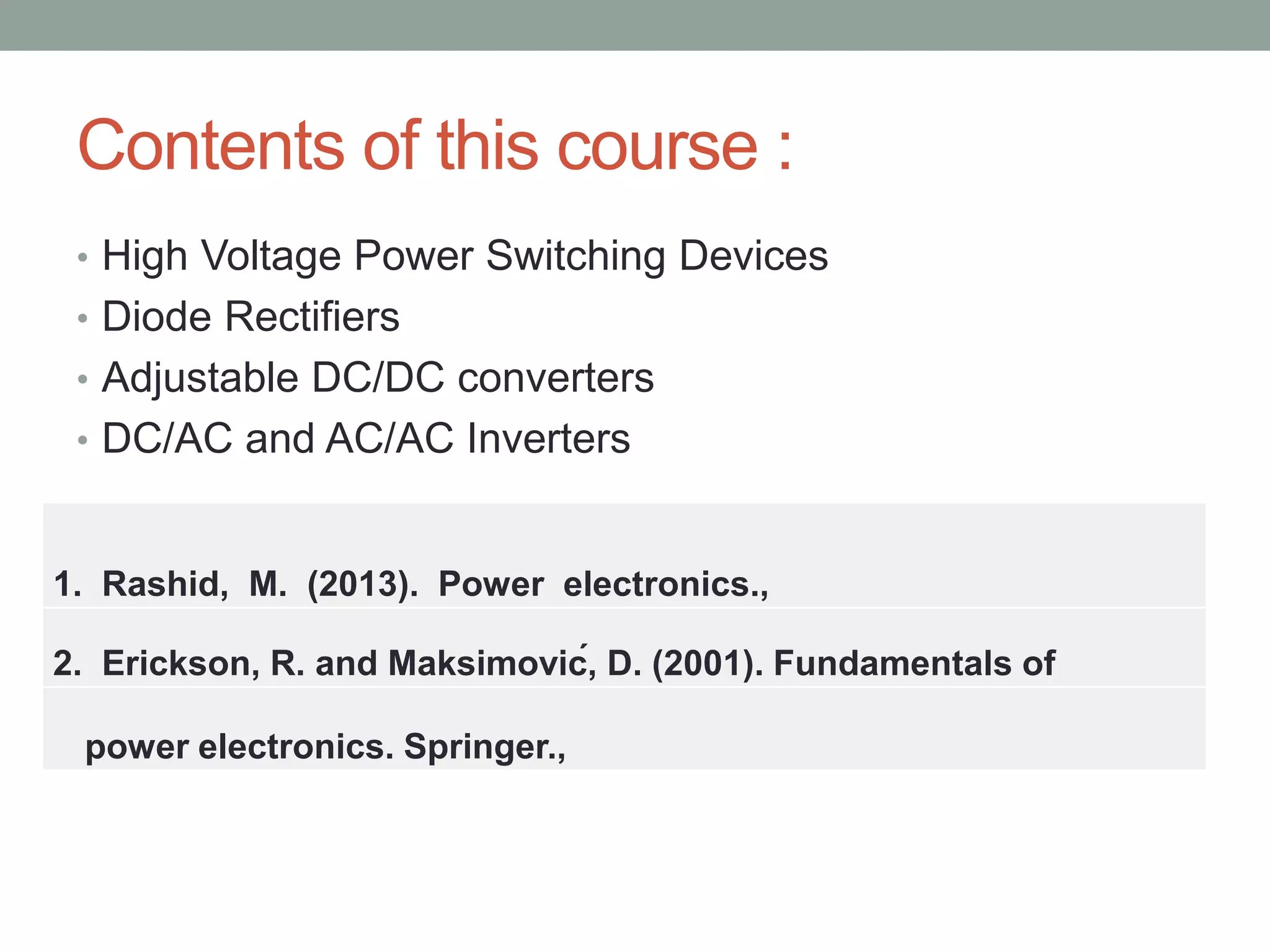 Power Electronics | PDF