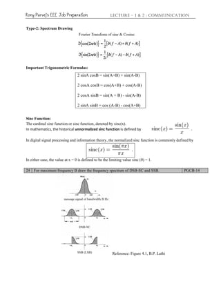 Normalized Sinc Lecture 1 and 2 Communication.pdfffffffffffff | PDF