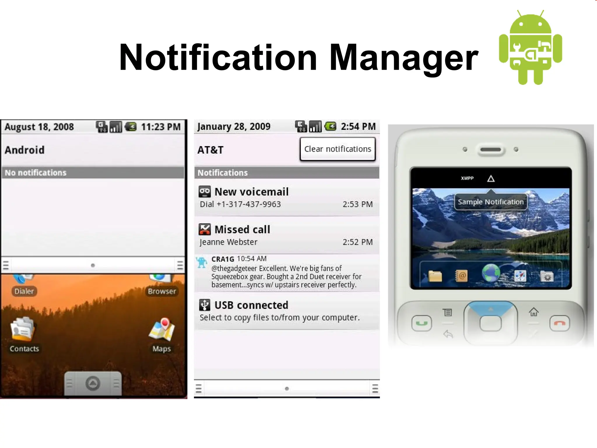 Notification Manager
 