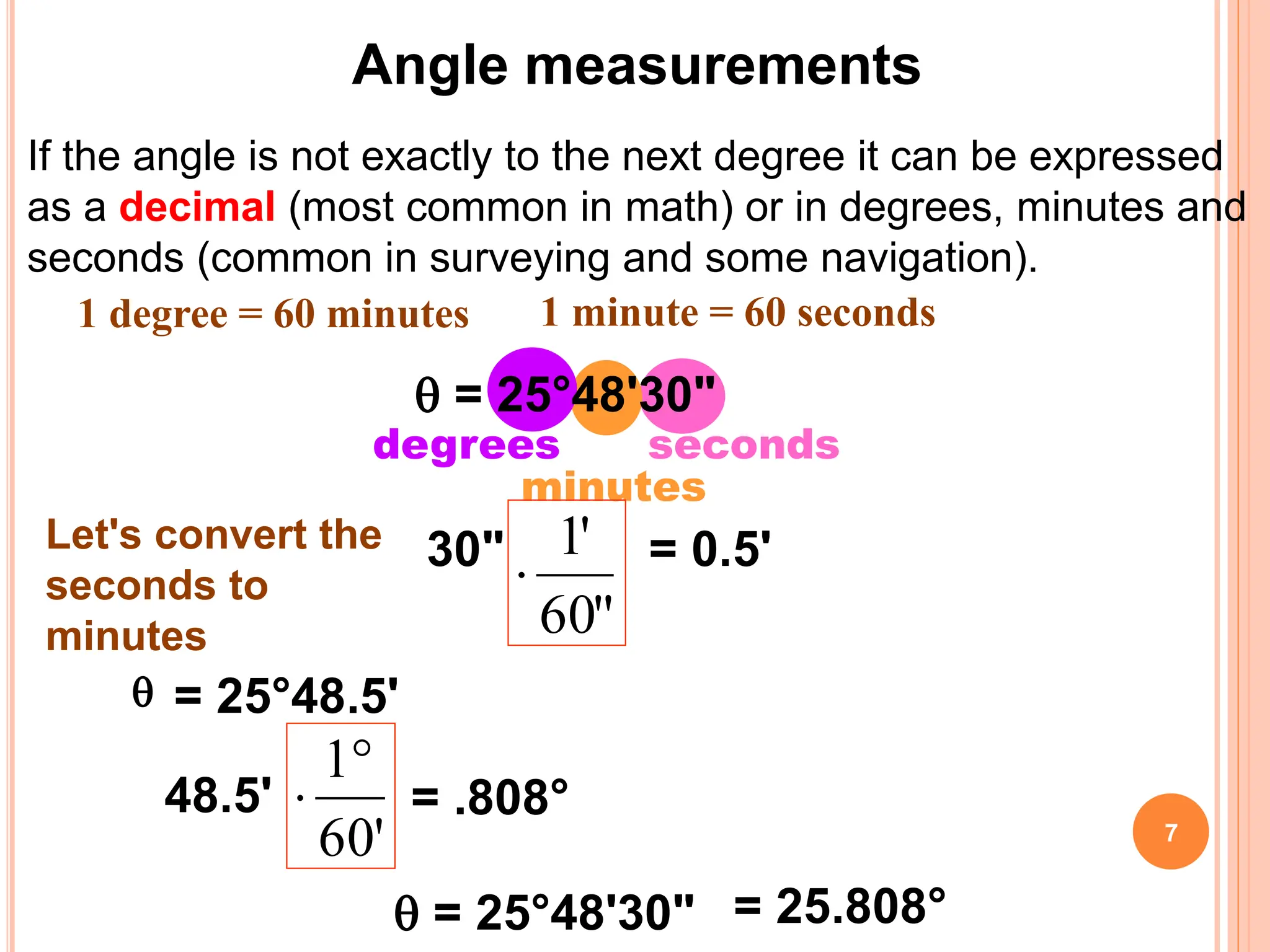 Lecture 1: Basics of trigonometry (surveying) | PDF