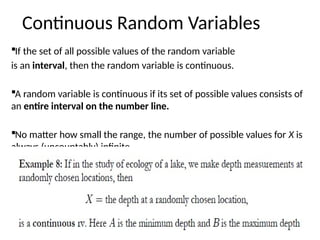 Random In Unit Interval Random Variables (Motivation) and its types | PPTX