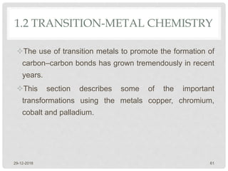 Lecture 1 c c bond formation | PPTX