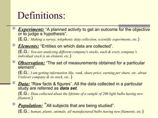 Telephonic Entity Comprehensive Introduction to Basic Concepts and Branches of Statistics ...