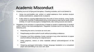Academic Misconduct
11
 