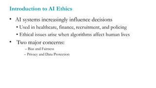 Bias and Fairness in AI Systems: Ethical Challenges and Solutions | PPTX