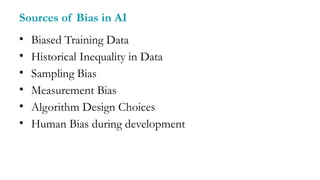 Bias and Fairness in AI Systems: Ethical Challenges and Solutions | PPTX
