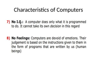 Comp Science Introduction lecture slides | PPTX