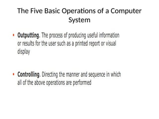 Comp Science Introduction lecture slides | PPTX
