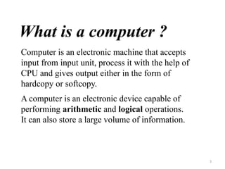 Comp Science Introduction lecture slides | PPTX