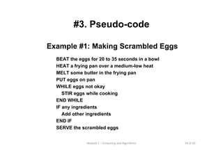 Lecture 1 computing and algorithms | PPT