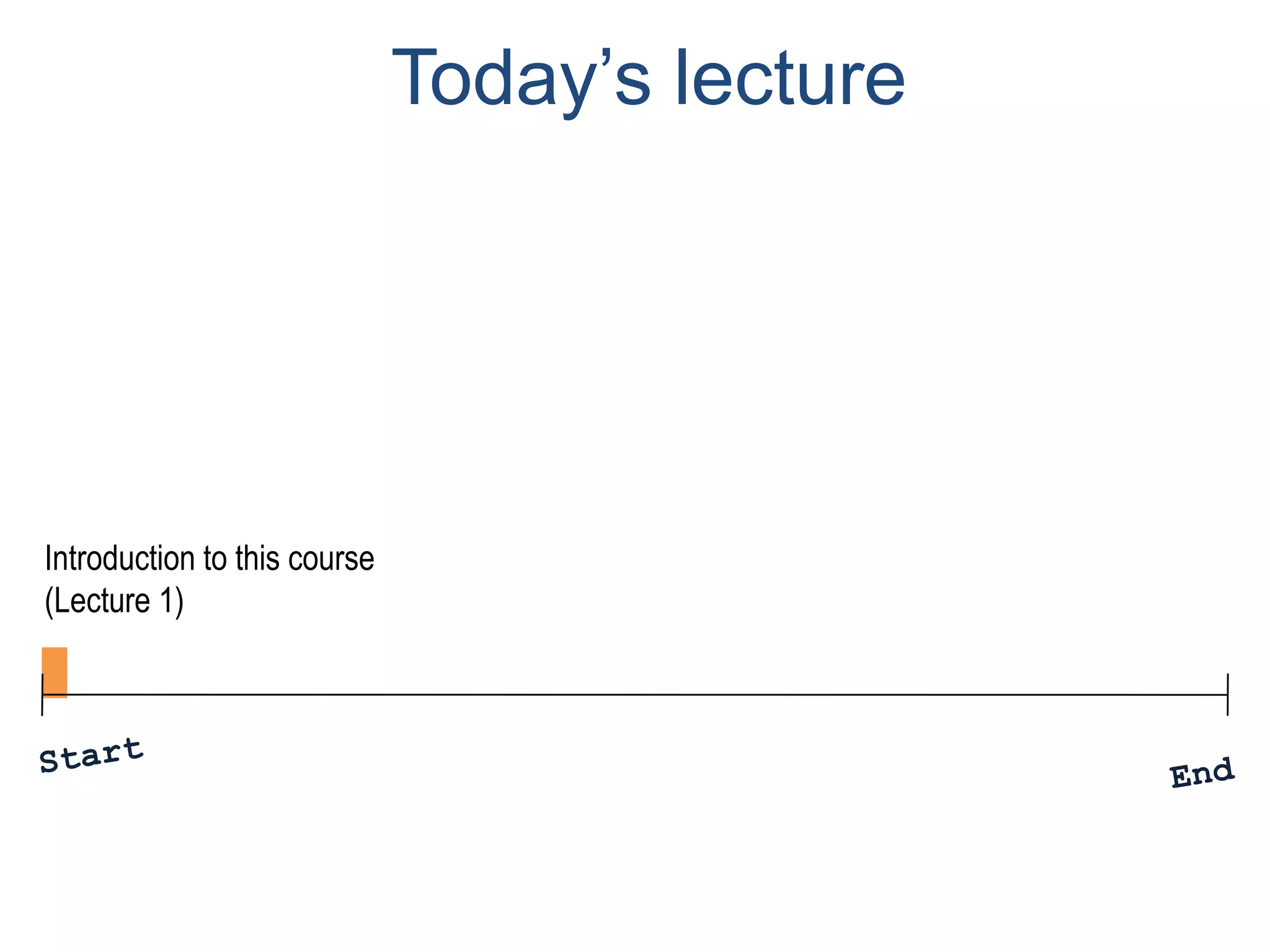 Today’s lecture




Introduction to this course
(Lecture 1)
 