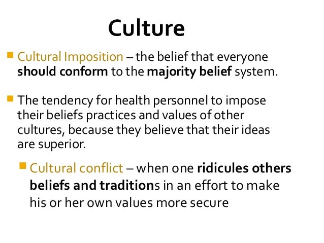 cultural imposition definition