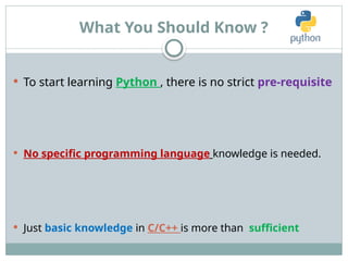 Lecture 1e.pptx , this is python 1st lecture ppt for giving you idea ...