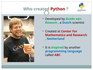 Lecture 1e.pptx , this is python 1st lecture ppt for giving you idea ...