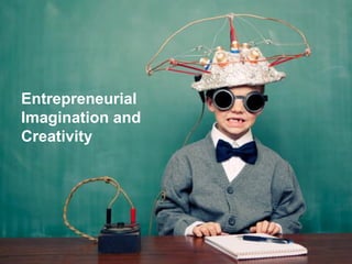 Entrepreneurial
Imagination and
Creativity
 