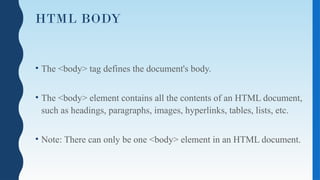 HTML Basics, Web Development Part-1 .pptx