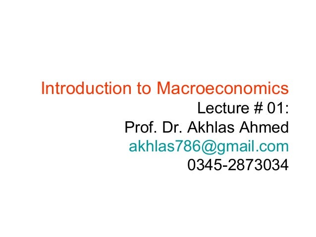 intro to macroeconomics