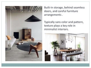 Interior styling & styles in interiors | PPTX