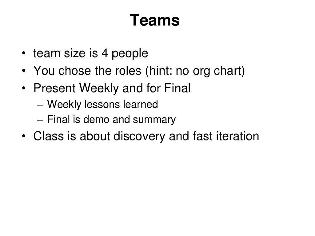 Teams • team size is