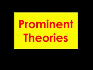 Prominent 
Theories 
 