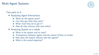Foundations of AI Multi Agent Systems Course | PDF