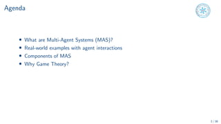Foundations of AI Multi Agent Systems Course | PDF
