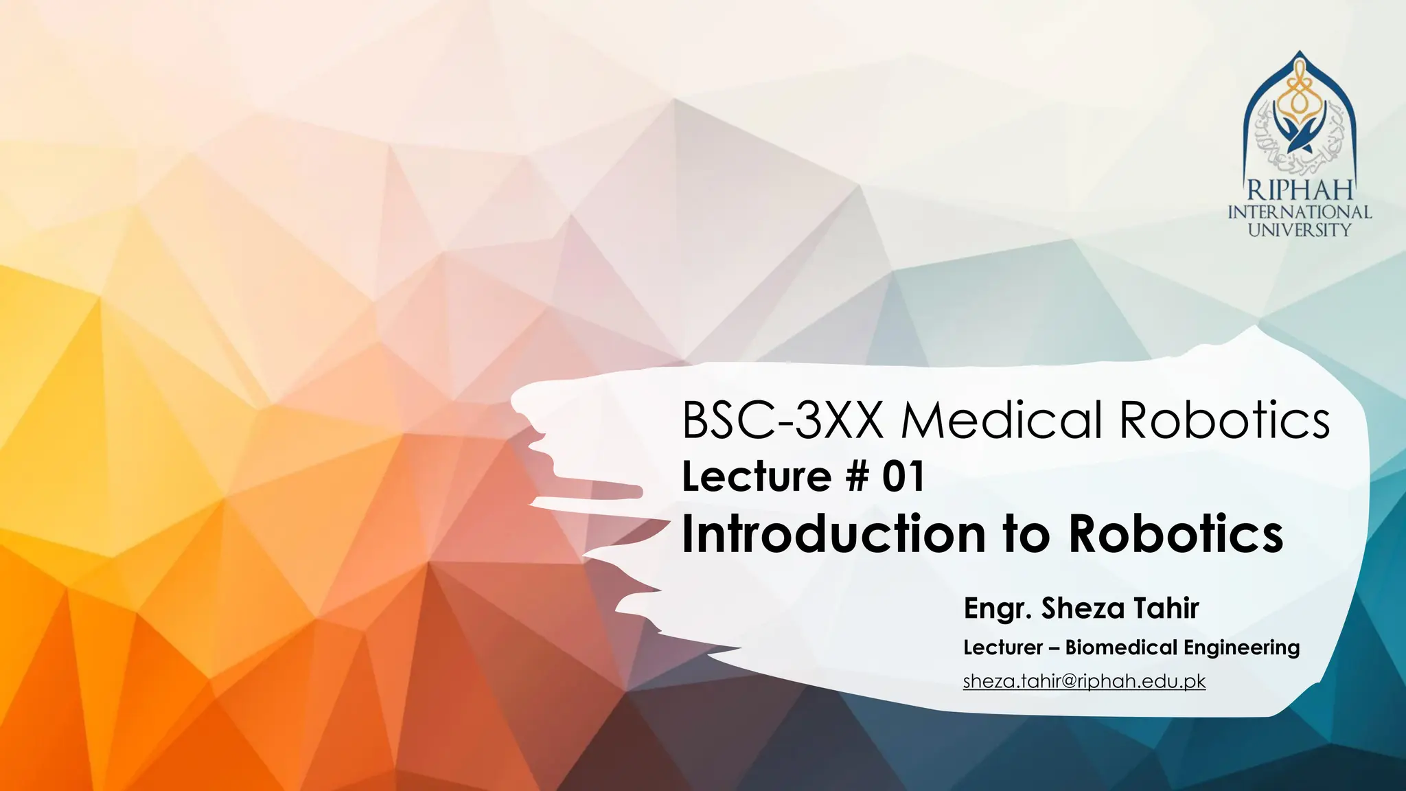 Lecture 1 Introduction To Robotics Pdf