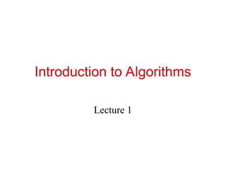 ppt for introduction to design and analysis of algo | PPT