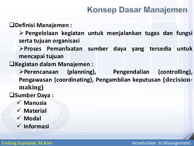 Lecture 1 introduction management ( arti & peran )