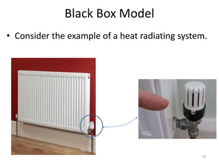 Black Box Model
• Consider the example of a heat radiating system.
78
 