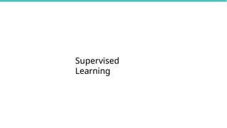 Supervised
Learning
 