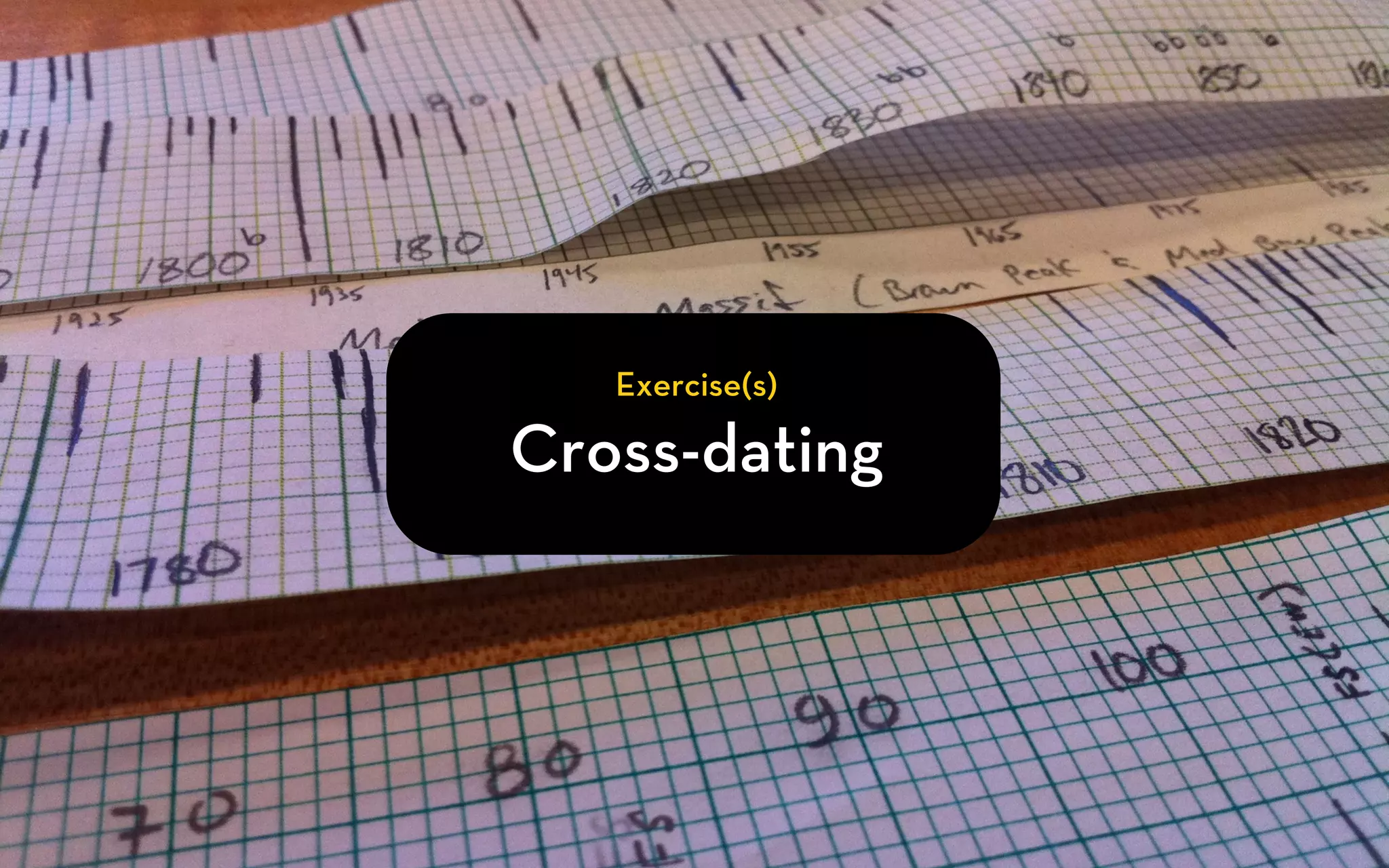Exercise(s)

Cross-dating
 