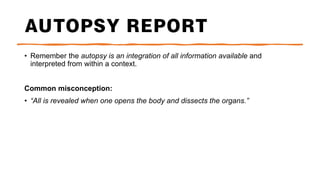 Introduction to Forensic Pathology course | PDF