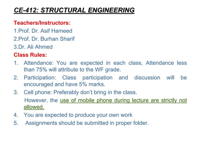 Lecture 1 Introduction to Matrix Structural Analysis.ppt | Civil ...