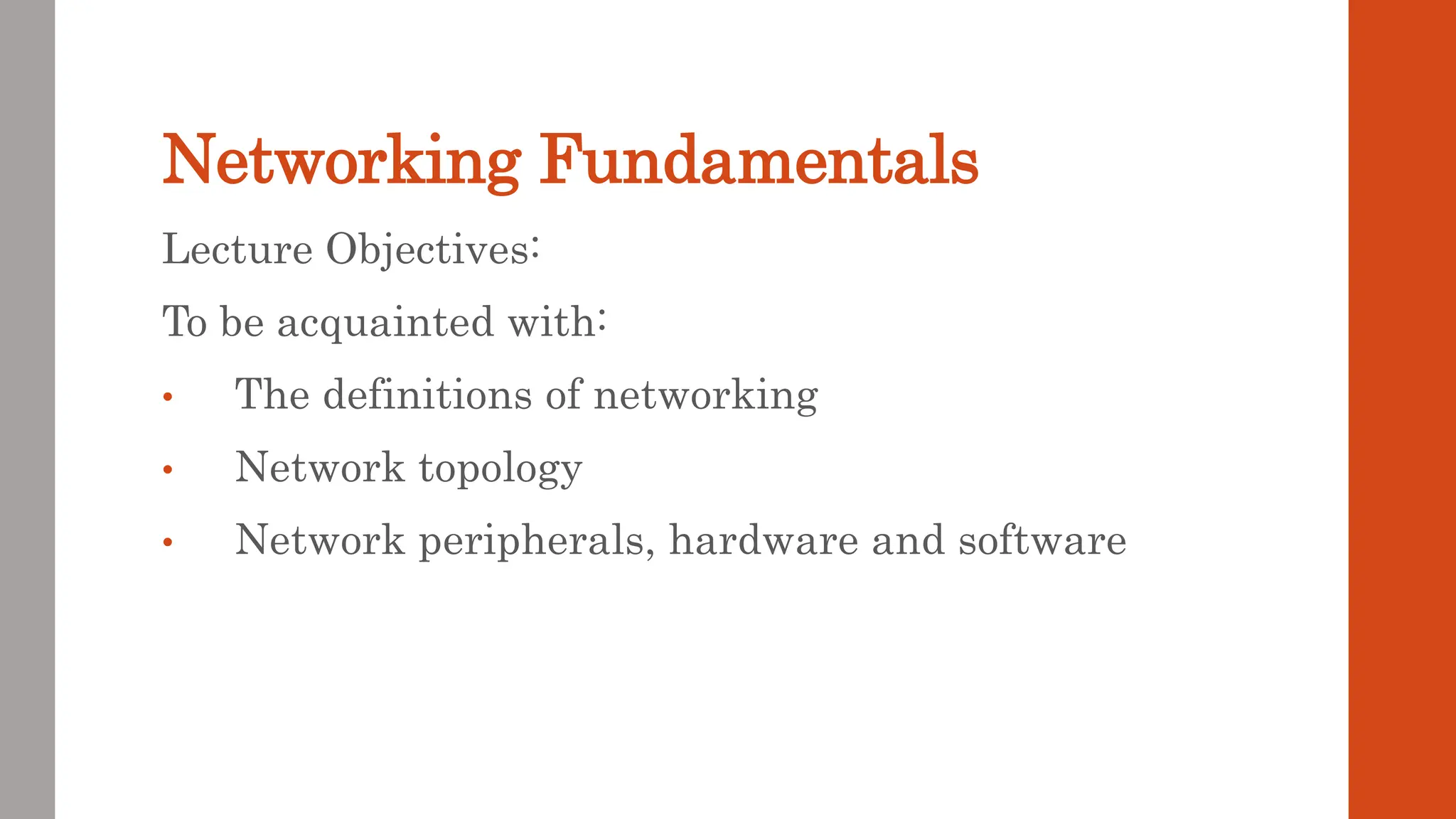 Lecture 1_Introduction to Networking_1.ppt | Computer Networking ...