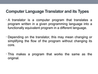 Computerprogramm Translating Lecture #1 Introduction to Programming Fundamental.pptx