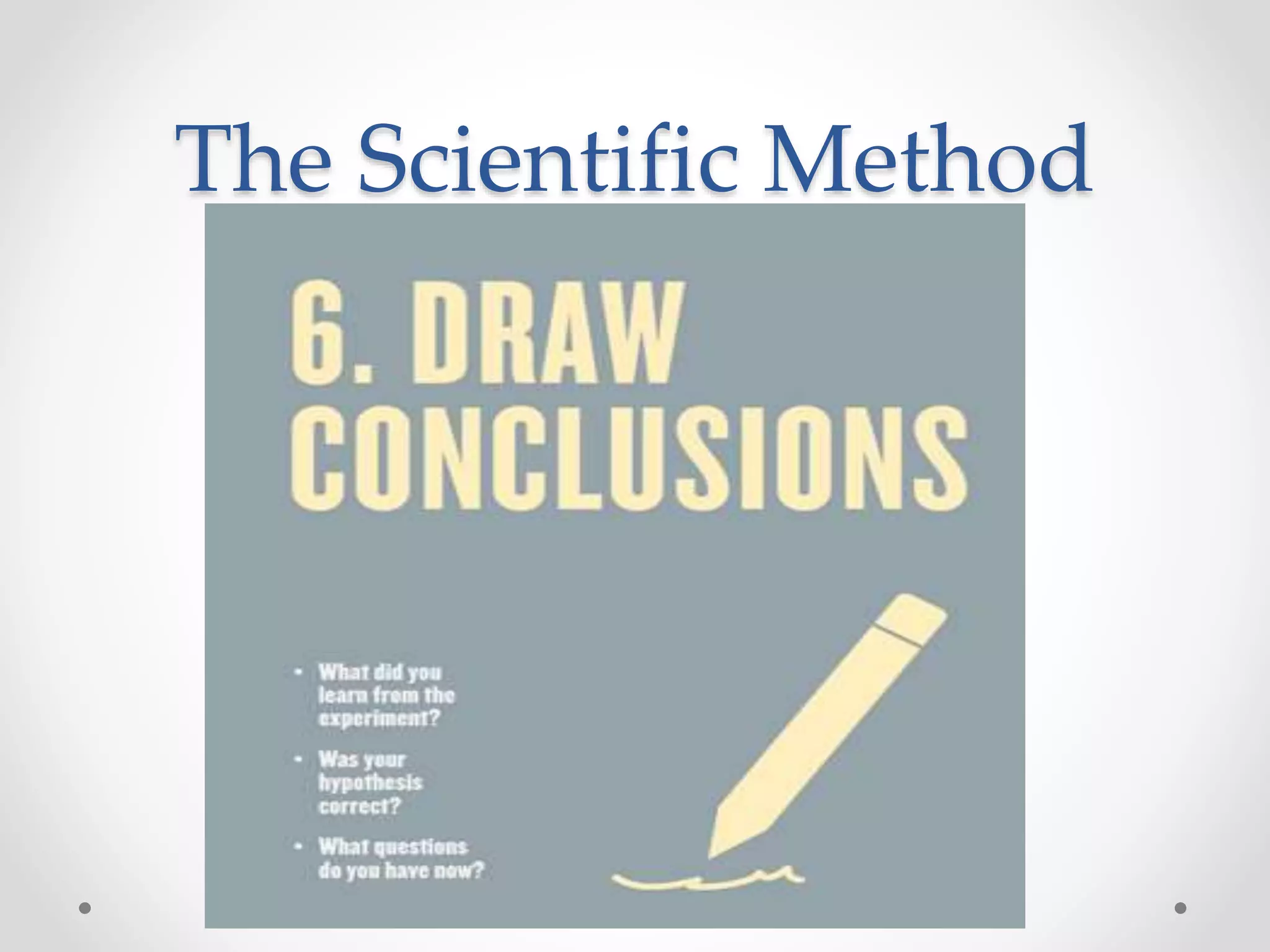 The Scientific Method
 