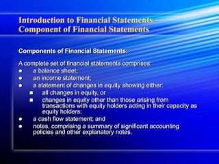Financial Component Lecture 1 Intro to financial Analysis.ppt