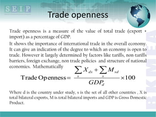 Lecture 1 - Intro to international trade