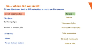 Lecture 1; Introduction to investment | PPTX