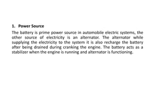 Lecture 1 layout of autoelectric system | PPTX