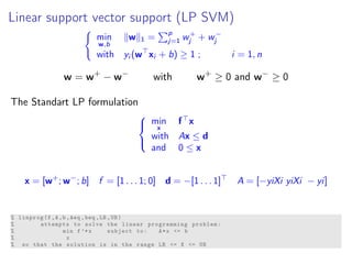 Lecture 1: linear SVM in the primal | PDF