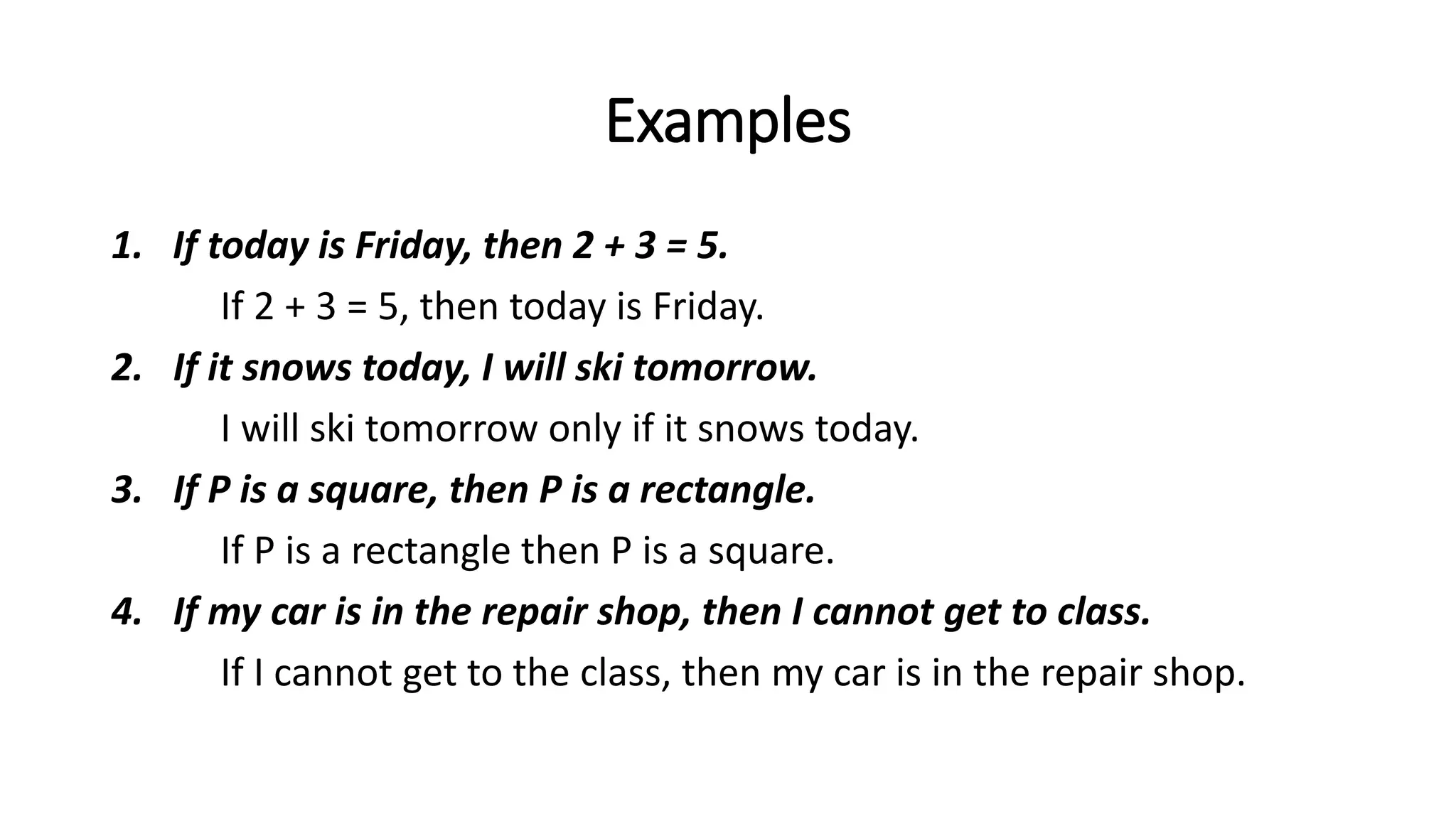 Logic, contrapositive, converse, Discrete Mathematics, conjunction ...