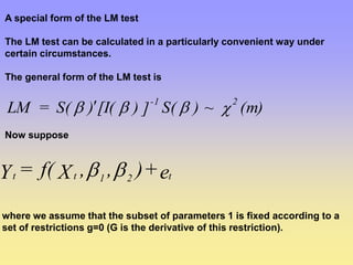 Maximum Likelihood Test Lecture 1 maximum likelihood | PPT