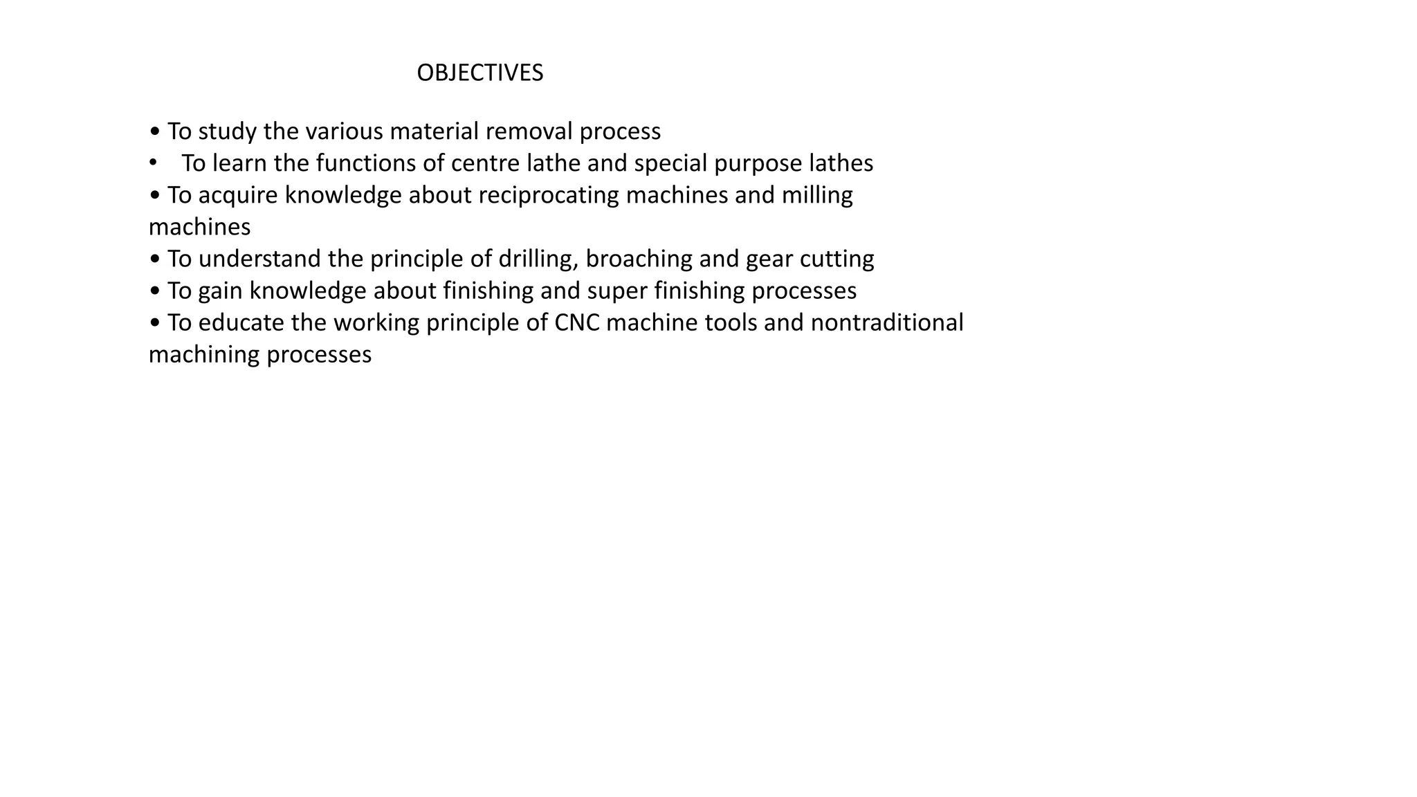 Lecture 1 metal cutting and machine tools unit i PPT