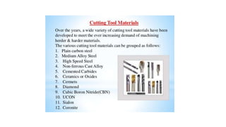 Lecture 1 metal cutting and machine tools unit i