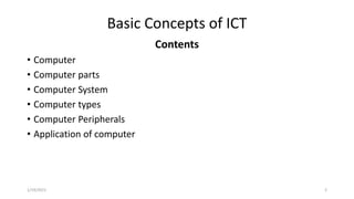 Lecture 1 notes ict | PPT