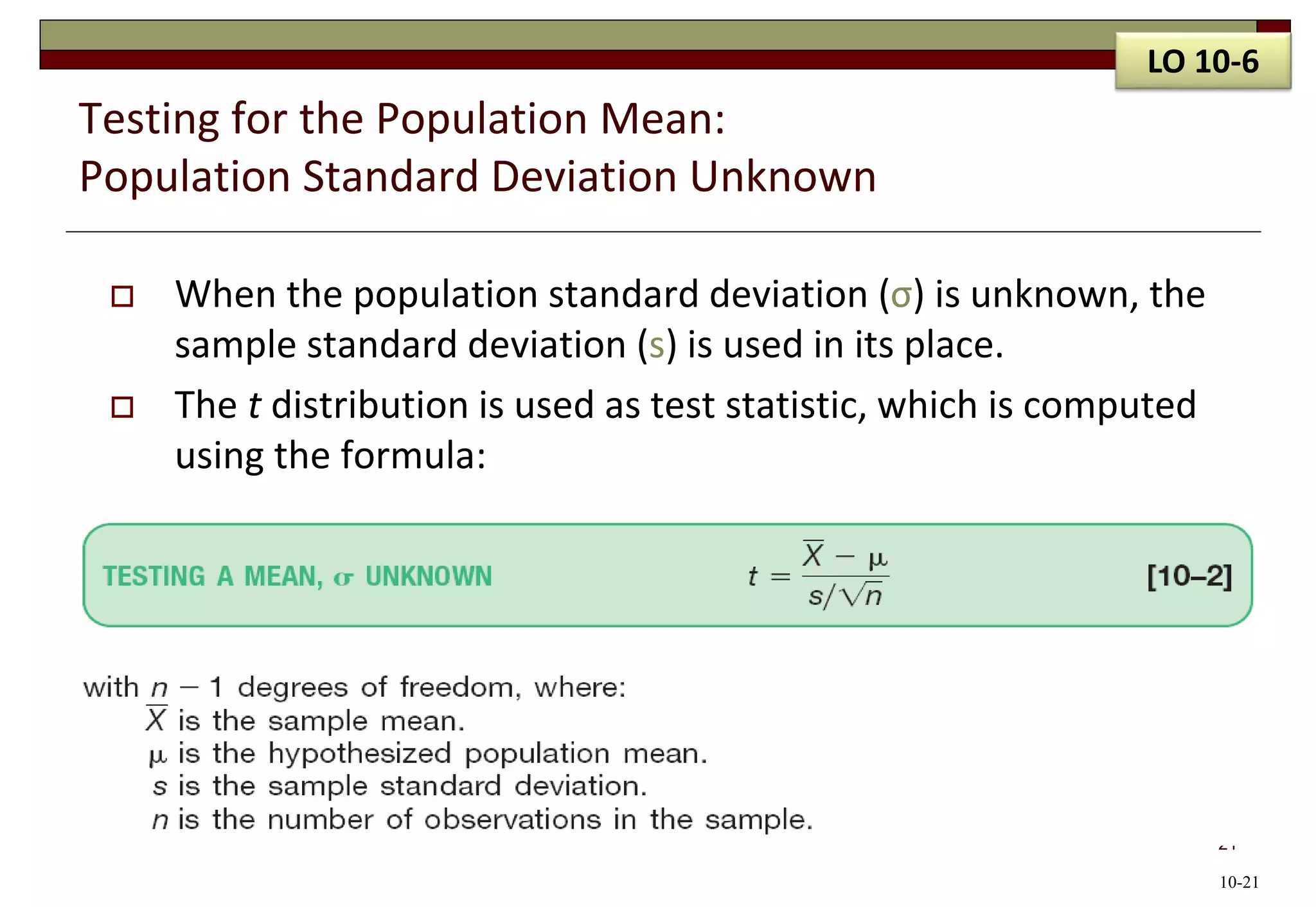 LECTURE 1 ONE SAMPLE T TEST.ppt