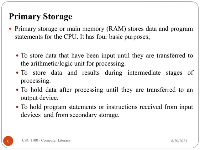 Lecture 1 Part 2 Central Processing Unit Pdf